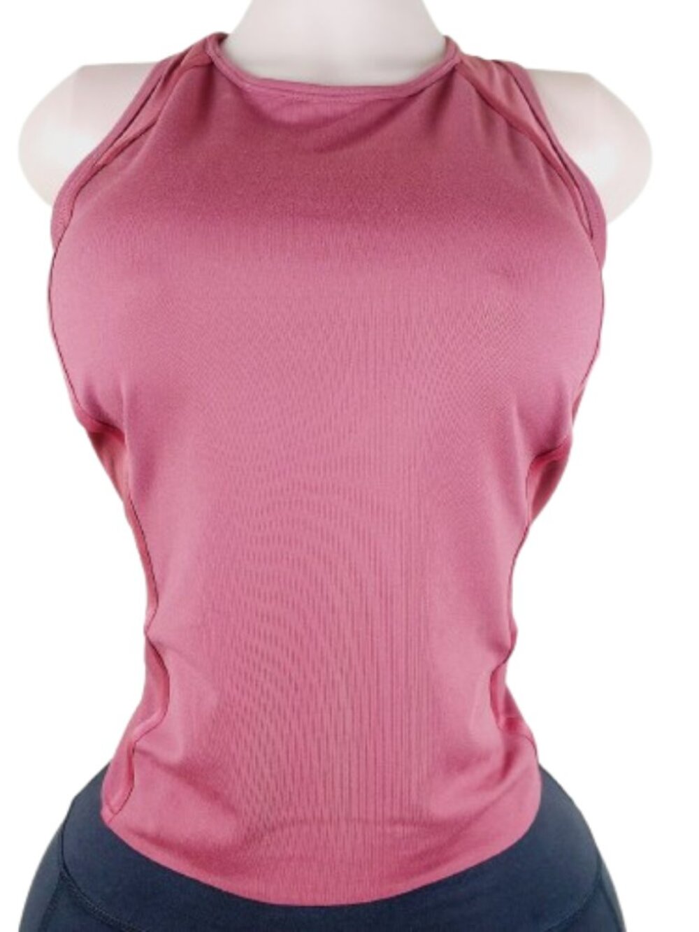 Athleta Women's Dusty Rose Sleeveless Mesh Racerback Tank Top Size S